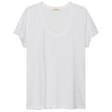 American Vintage Jacksonville Kadın U-Neck T-Shirt White