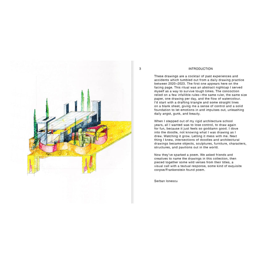 Apartamento Magazine 148 Oblique Drawings + limited edition steel miniatures by Serban Ionescu 