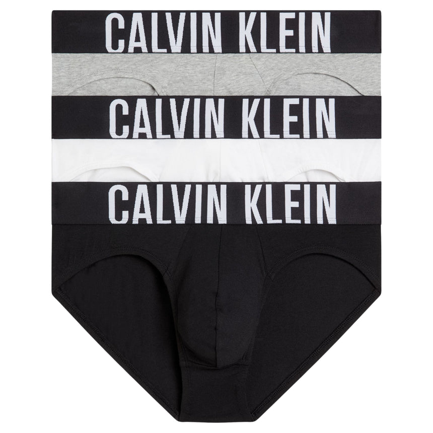 Calvin Klein Hip Brief 3PK Intense Power - Erkek Black/Grey Heather/White