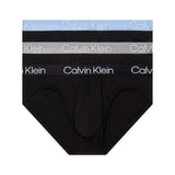 Calvin Klein Hip Brief 3PK Modern Structure - Erkek B- Griffin/ Bel Air Blue/ Black Wbs