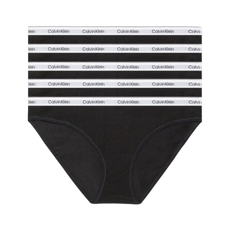 Calvin Klein Low Rise Bikini Briefs 5PK Modern Logo - Kadın Black/Black/Black