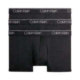 Calvin Klein Low Rise Trunk 3PK Micro Stretch Wicking - Erkek Black