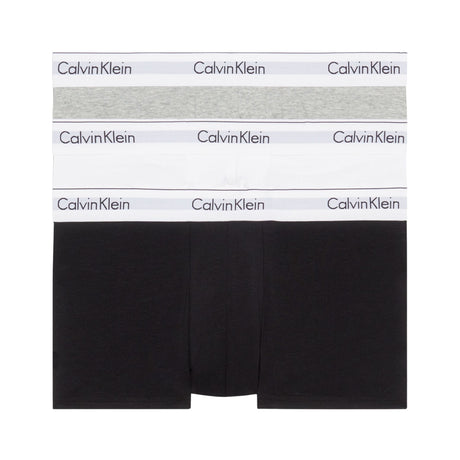 Calvin Klein Trunk 3PK Modern Cotton - Erkek Black/ White/Grey Heather