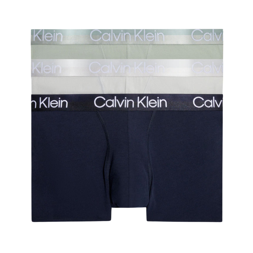 Calvin Klein Trunk 3PK Modern Structure - Erkek Galaxy Gry/Night Sky/Frosted Fern