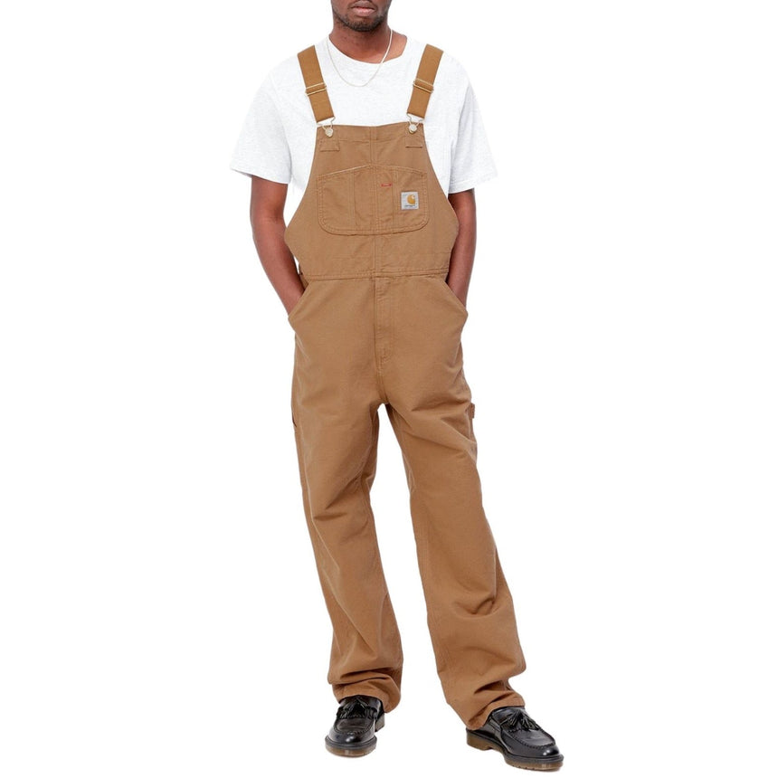 Carhartt WIP Bib Overall - Erkek Hamilton Brown Rinsed