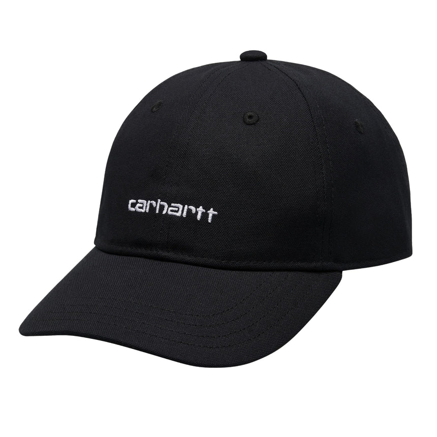 Carhartt WIP Canvas Script Cap Black/White