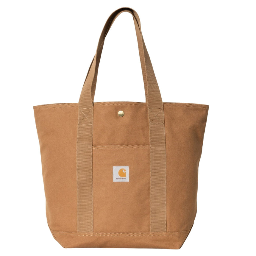 Carhartt WIP Canvas Tote Omuz Çantası Hamilton Brown Rinsed