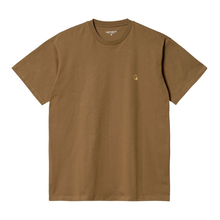 Carhartt WIP S/S Chase Erkek T-Shirt Hamilton Brown/Gold