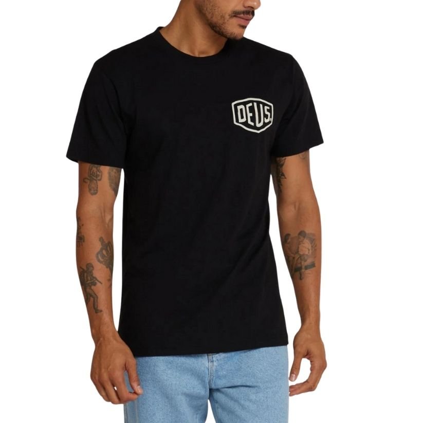 Deus Ex Machina Milano Address Tee Black