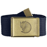 Fjällräven Canvas Brass Belt 4 cm Dark Navy