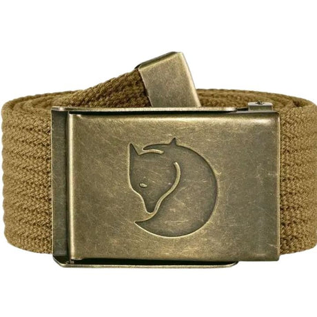 Fjällräven Canvas Brass Belt 4 cm Buckwheat Brown