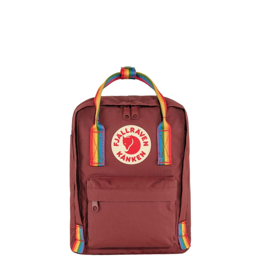 Fjällräven Kånken Rainbow Mini Sırt Çantası Ox Red-Rainbow Pattern