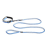 HAY Design Dogs Leash Braided Blue/White