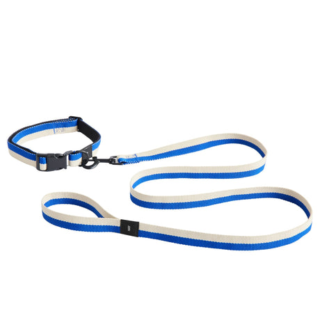 HAY Design Dogs Leash Flat M/L Blue/White