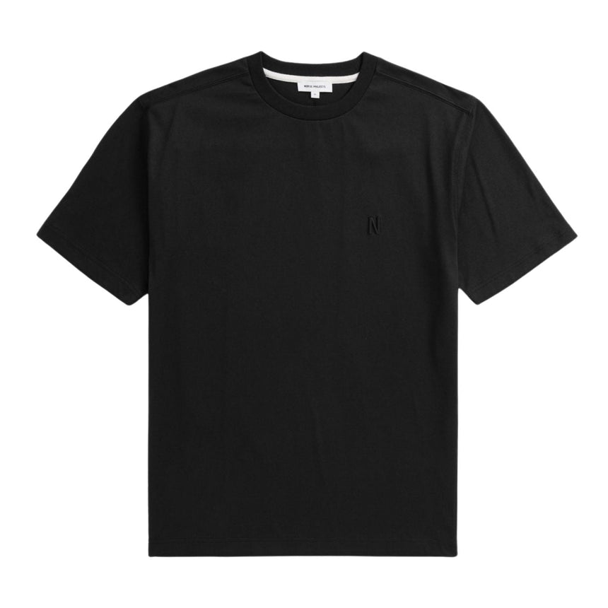 Norse Projects Johannes Organic N Logo T-Shirt Black