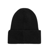 Merino Lambswool Rib N Logo Beanie