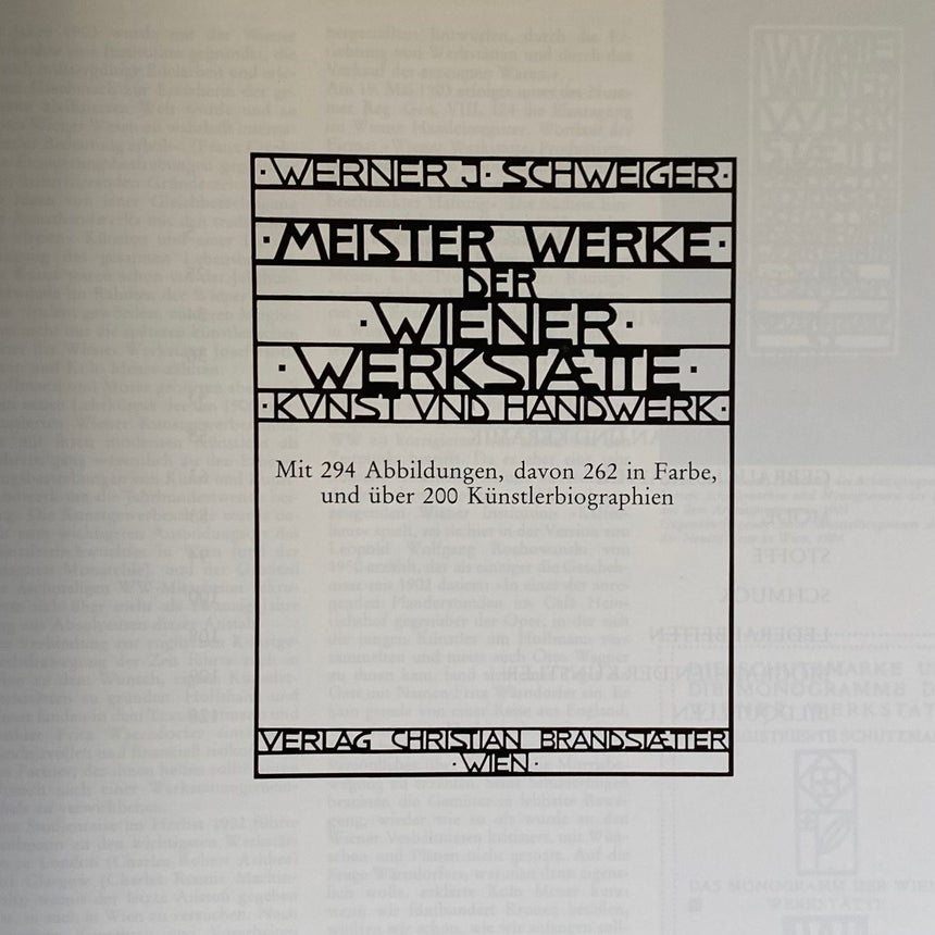 Pestil Books for vitruta Meister Werke der Wiener Werkstaette 