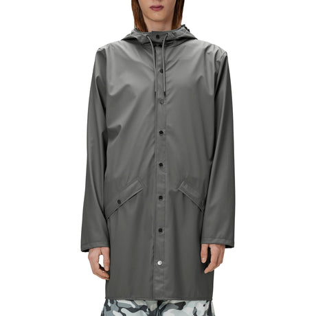 Rains Long Jacket Yağmurluk Grey