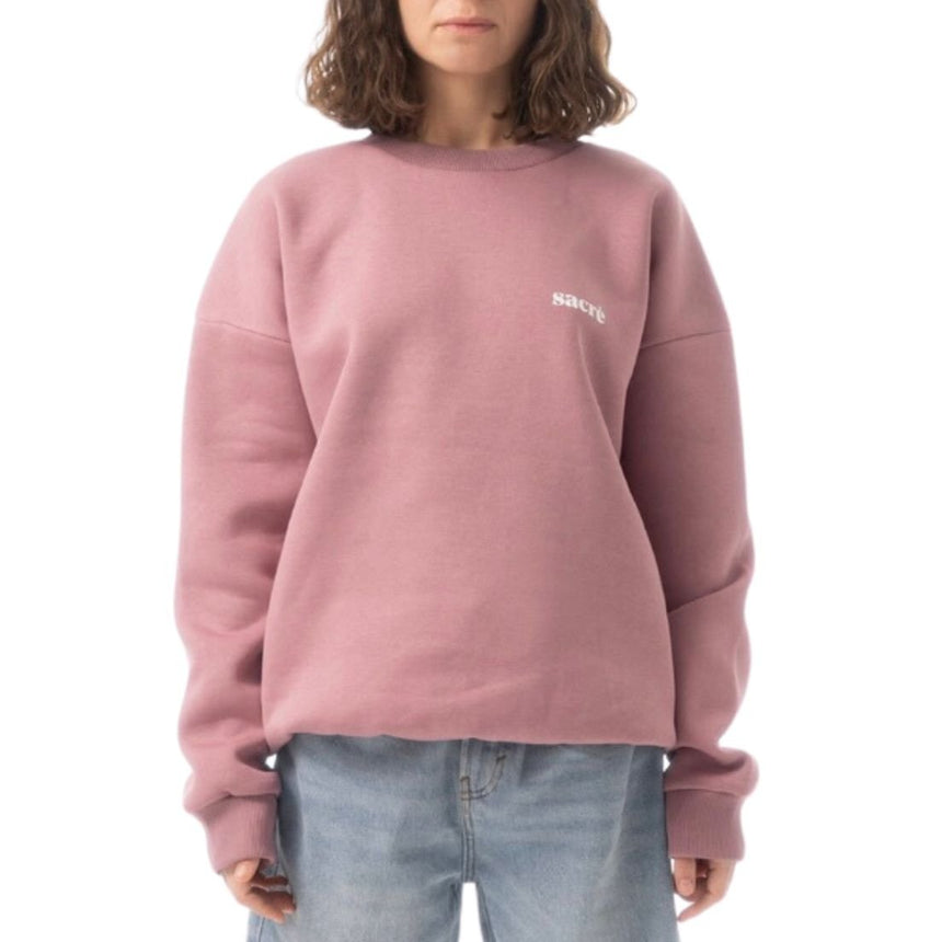 Sacré Solid Sweatshirt Purple Stone