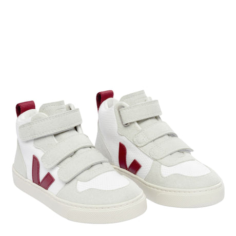 VEJA Small V-10 Mid B-Mesh Çocuk Sneaker White Marsala