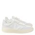 VEJA V-90 Leather Kadın Sneaker Gravel/White